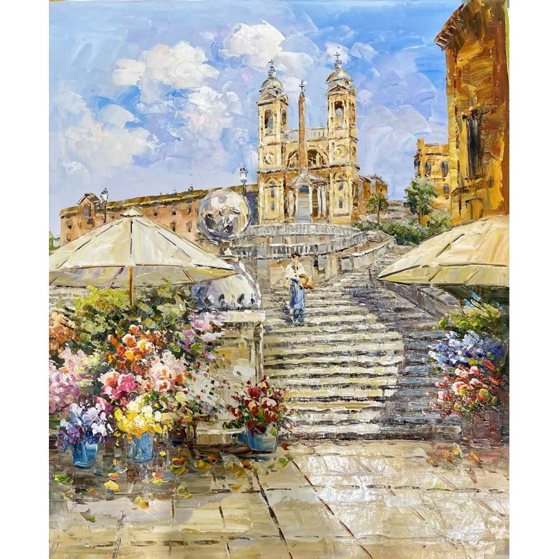 SPANISH STEPS IN SPRINGTIME