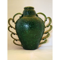 Napoleone Martinuzzi – Venini, Murano Glass Vase with Gold Leaf, circa 1938