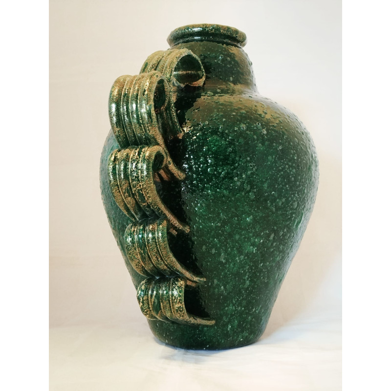 Napoleone Martinuzzi – Venini, Murano Glass Vase with Gold Leaf, circa 1938