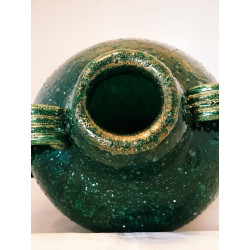 Napoleone Martinuzzi – Venini, Murano Glass Vase with Gold Leaf, circa 1938